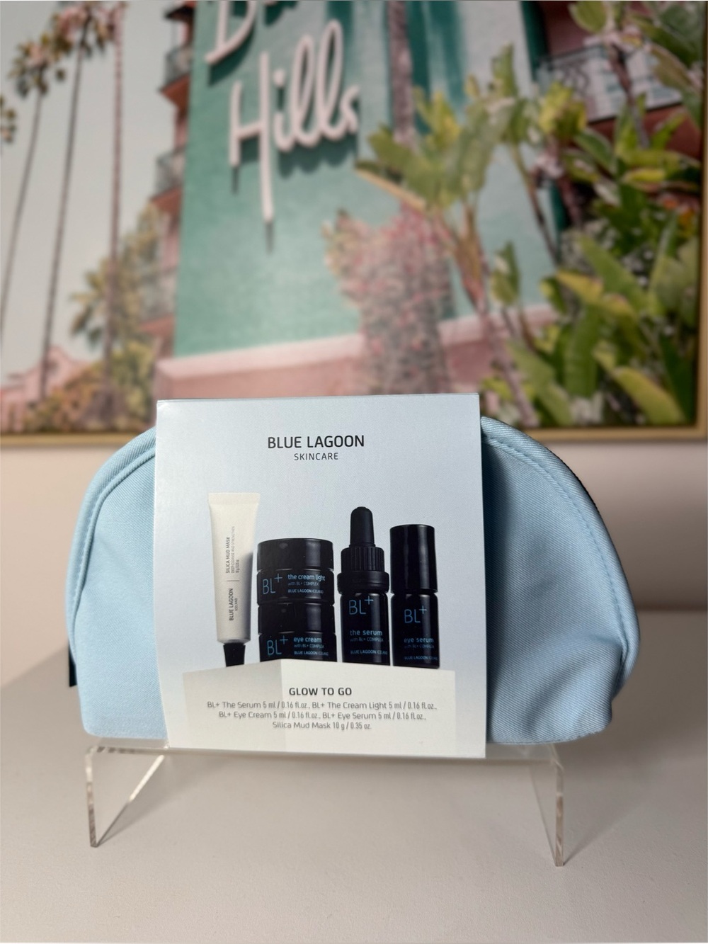 Blue Lagoon Iceland Skincare Glow To Go Travel Set Serum Cream Mask New $165